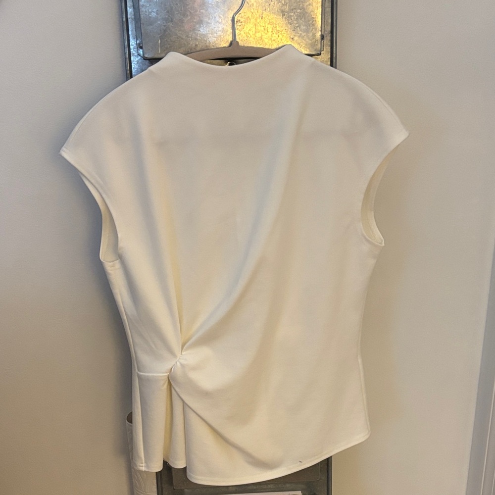 Soft White Cotton Women's Cap Sleeve Top